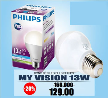 Đèn Led Philips 9W MyVision vì môi trường